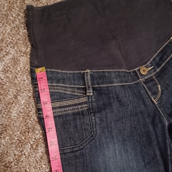 Thyme Maternity jeans medium size very stretchy comfortable denim flare pants - Picture 8 of 8
